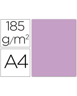 Cartulina guarro din a4 lila 185 gr paquete 50 hojas