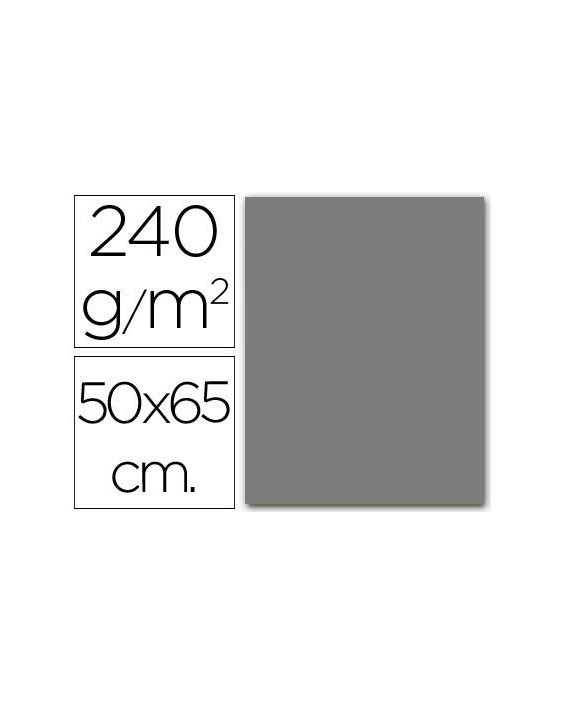 Cartulina liderpapel 50x65 cm gris 240 gr unidad