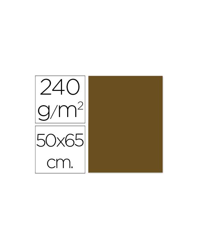 Cartulina liderpapel 50x65 cm 240 g/m2 marron claro escolar