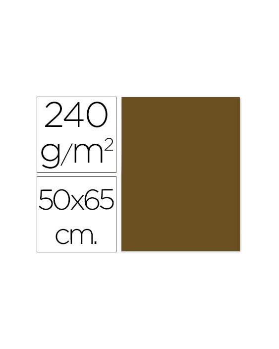 Cartulina liderpapel 50x65 cm 240 g/m2 marron claro escolar