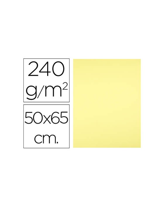 Cartulina liderpapel 50x65 cm 240 g/m2 amarillo medio