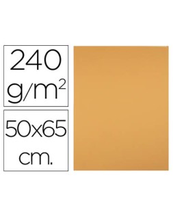 Cartulina liderpapel 50x65 cm 240g/m2 avellana paquete de 25 hojas