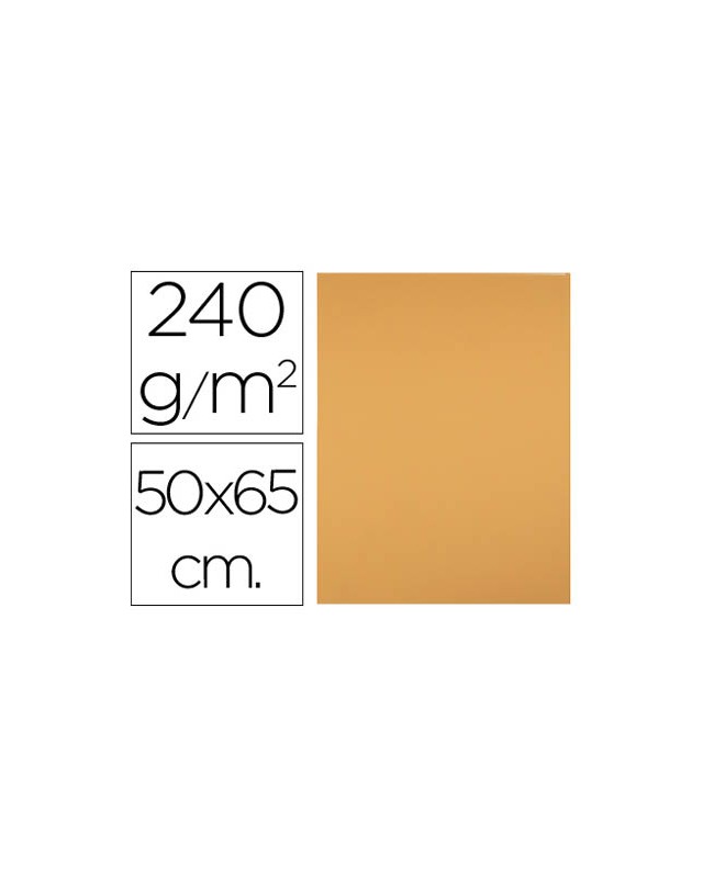 Cartulina liderpapel 50x65 cm 240g/m2 avellana paquete de 25 hojas