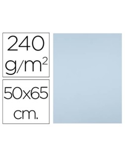 Cartulina liderpapel 50x65 cm 240g/m2 azul paquete de 25 hojas