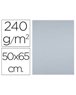 Cartulina liderpapel 50x65 cm 240g/m2 gris paquete de 25 hojas