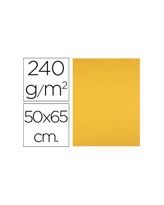 Cartulina liderpapel 50x65 cm 240g/m2 oro viejo paquete de 25 hojas