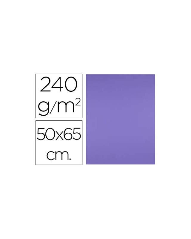 Cartulina liderpapel 50x65 cm 240g/m2 purpura paquete de 25 hojas