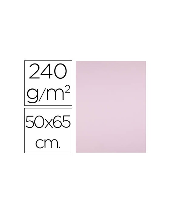 Cartulina liderpapel 50x65 cm 240g/m2 rosa paquete de 25 hojas