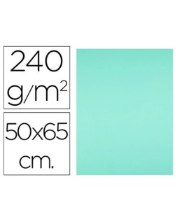 Cartulina liderpapel 50x65 cm 240g/m2 verde paquete de 25 hojas