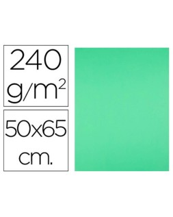 Cartulina liderpapel 50x65 cm 240g/m2 verde pistacho paquete de 25 hojas
