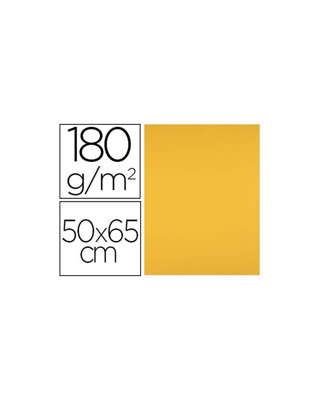 Cartulina liderpapel 50x65 cm 180 gr oro viejo unidad