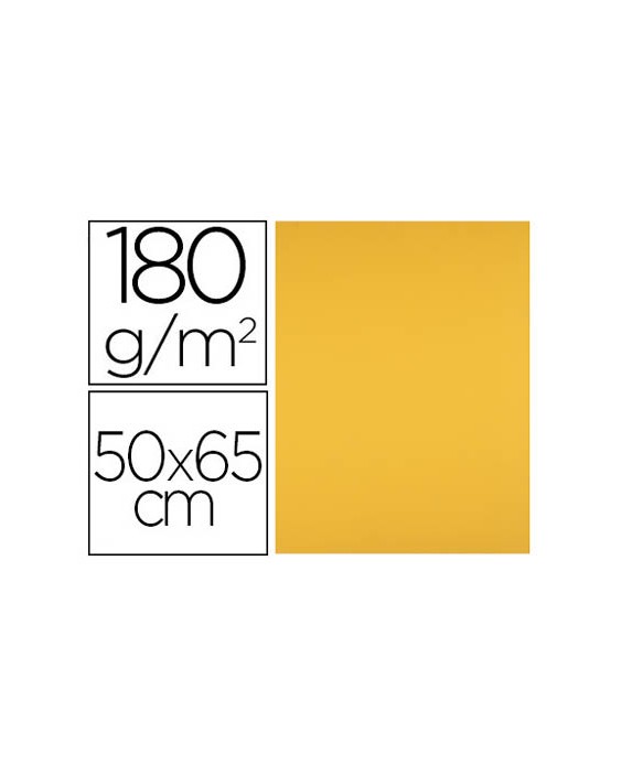 Cartulina liderpapel 50x65 cm 180 gr oro viejo unidad
