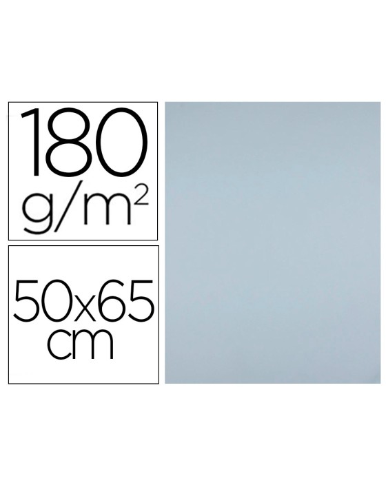 Cartulina liderpapel 50x65 cm 180 gr gris unidad