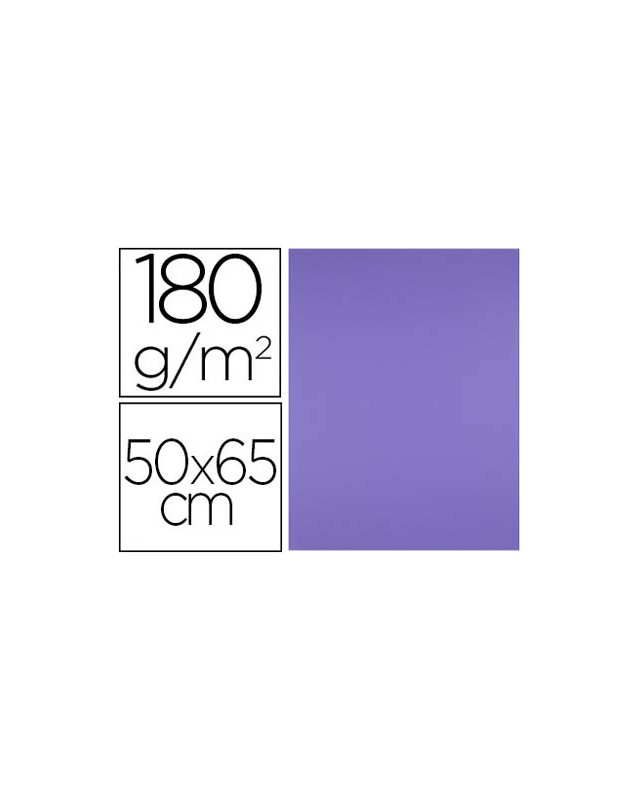 Cartulina liderpapel 50x65 cm 180 gr purpura unidad