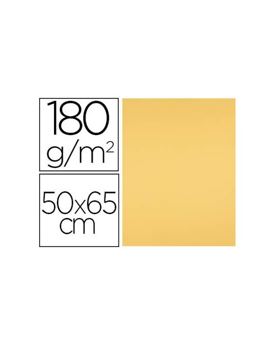 Cartulina liderpapel 50x65 cm 180 gr oro unidad