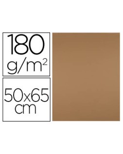Cartulina liderpapel 50x65 cm 180 gr marron escolar unidad