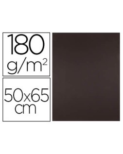 Cartulina liderpapel 50x65 cm 180 gr marron paquete de 25 hojas