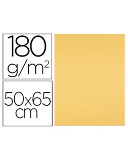 Cartulina liderpapel 50x65 cm 180 gr oro paquete de 25 hojas