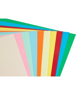 Cartulina liderpapel a3 180g/m2 10 colores surtidos paquete 100 hojas