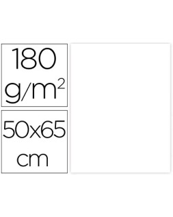 Cartulina liderpapel 50x65 cm 180g/m2 blanco paquete de 25 hojas