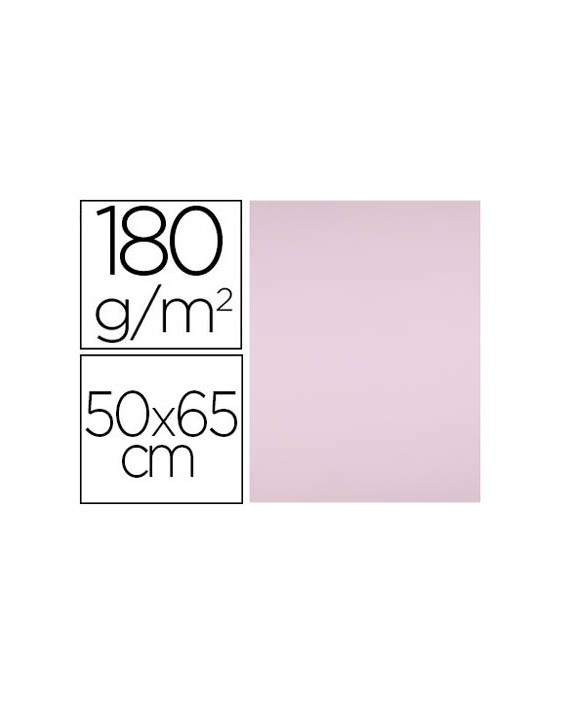 Cartulina liderpapel 50x65 cm 180g/m2 rosa paquete de 25 hojas
