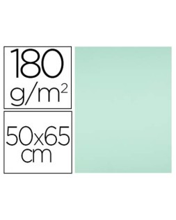 Cartulina liderpapel 50x65 cm 180g/m2 verde paquete de 25 hojas
