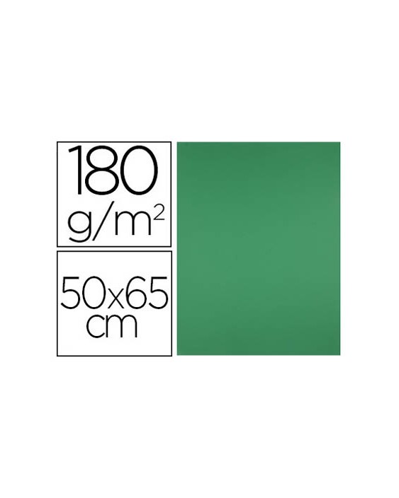 Cartulina liderpapel 50x65 cm 180g/m2 verde navidad paquete de 25 hojas