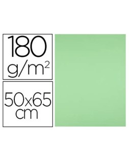 Cartulina liderpapel 50x65 cm 180g/m2 verde hierba paquete de 25 hojas